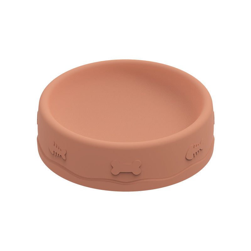 Gamelle Anti-Glouton 2-en-1 en Silicone - Nourriture & Eau pour Chien et Chat