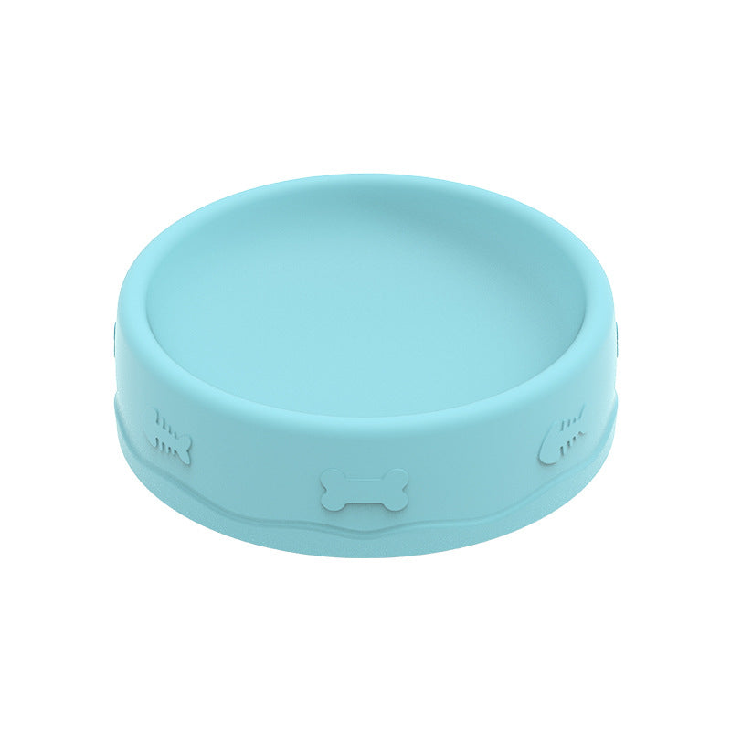 Gamelle Anti-Glouton 2-en-1 en Silicone - Nourriture & Eau pour Chien et Chat