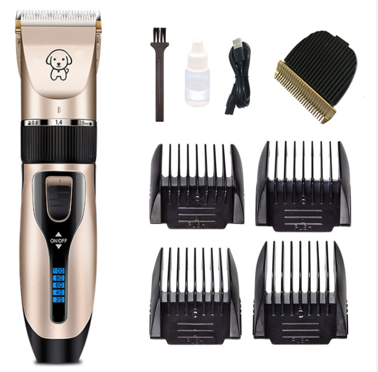 Tondeuse de Toilettage Professionnelle pour Chien- Kit Rechargeable USB Silencieuse