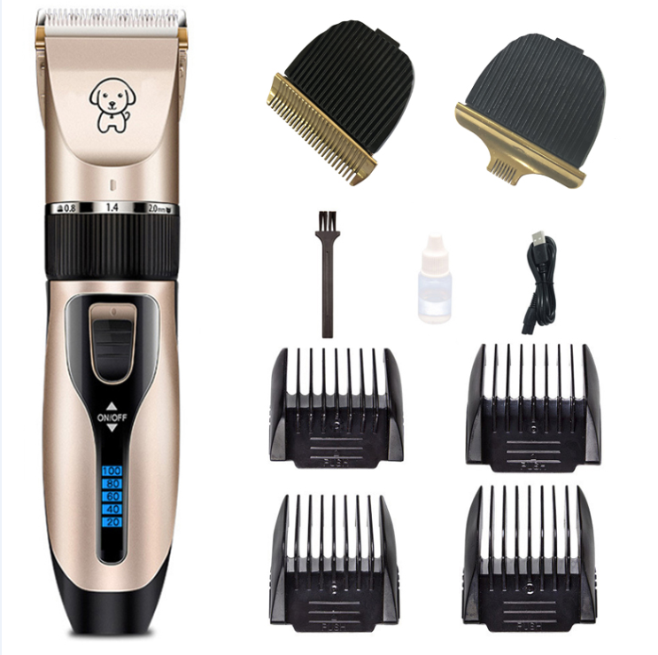 Tondeuse de Toilettage Professionnelle pour Chien- Kit Rechargeable USB Silencieuse