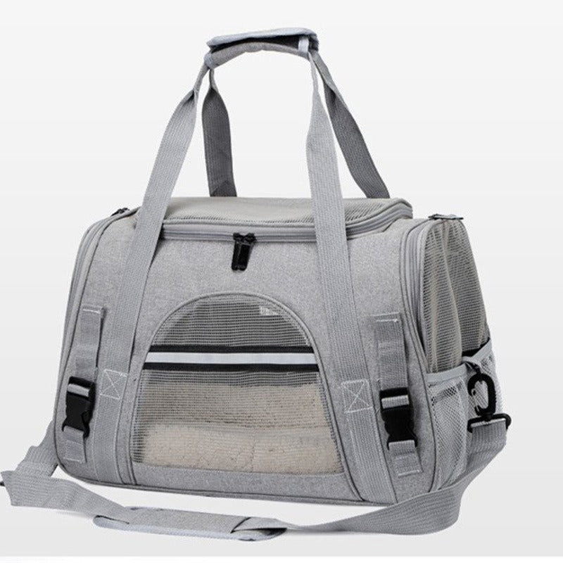 Sac de Transport Pliable pour Chat et Petit Chien- Respirant et Compact