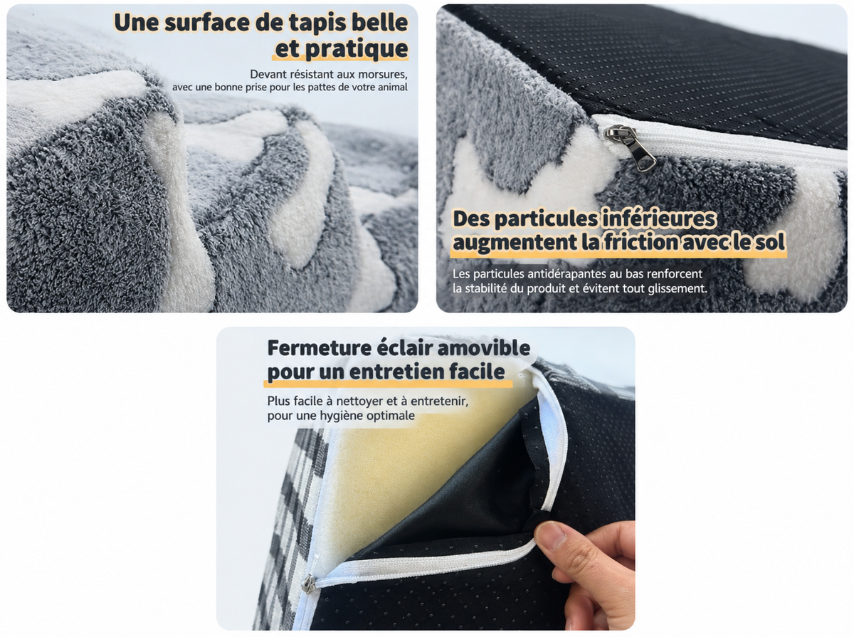 Escalier Pliable en Mousse pour Chien – Confort & Protection des Articulations