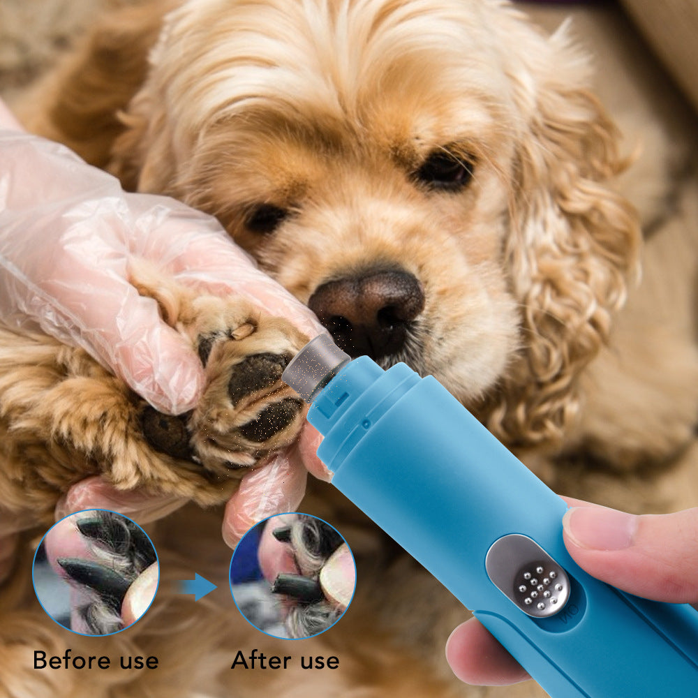 Kit-Coupe-Griffes Electrique 3-en-1 pour Chien et Chat - Rechargeable USB