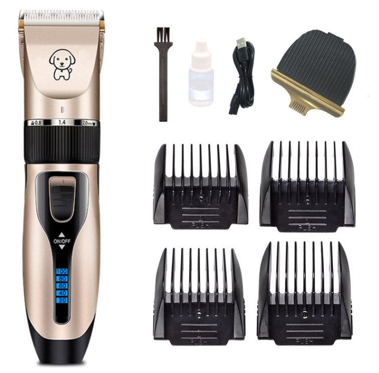 Tondeuse de Toilettage Professionnelle pour Chien- Kit Rechargeable USB Silencieuse