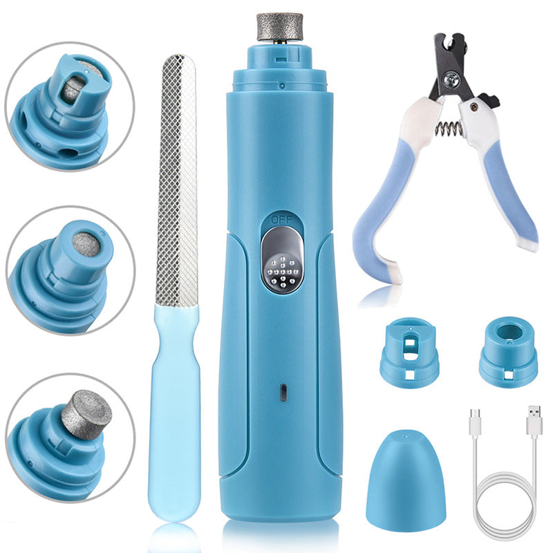 Kit-Coupe-Griffes Electrique 3-en-1 pour Chien et Chat - Rechargeable USB