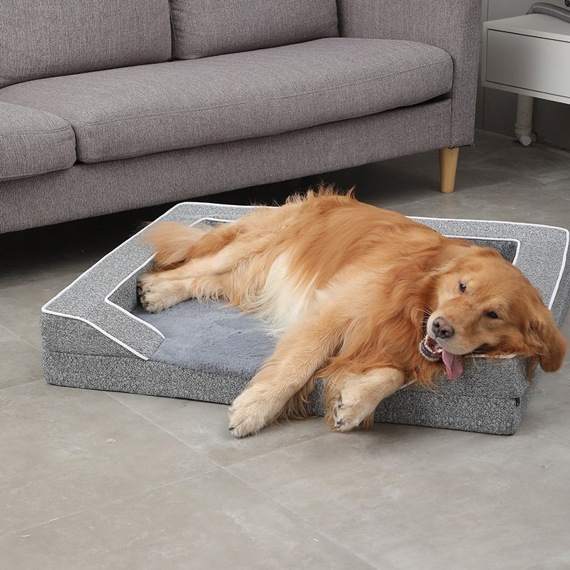 Lit Orthopédique à Mousse Haute Densité — Chien