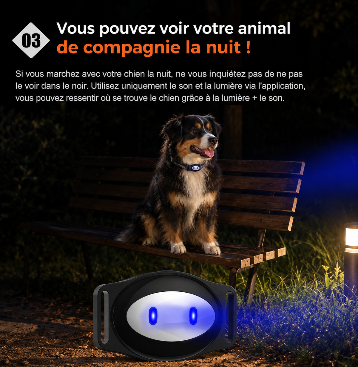 Traceur GPS Etanche pour Chien & Chat -Localisation en Temps Réel & Zone de Sécurité