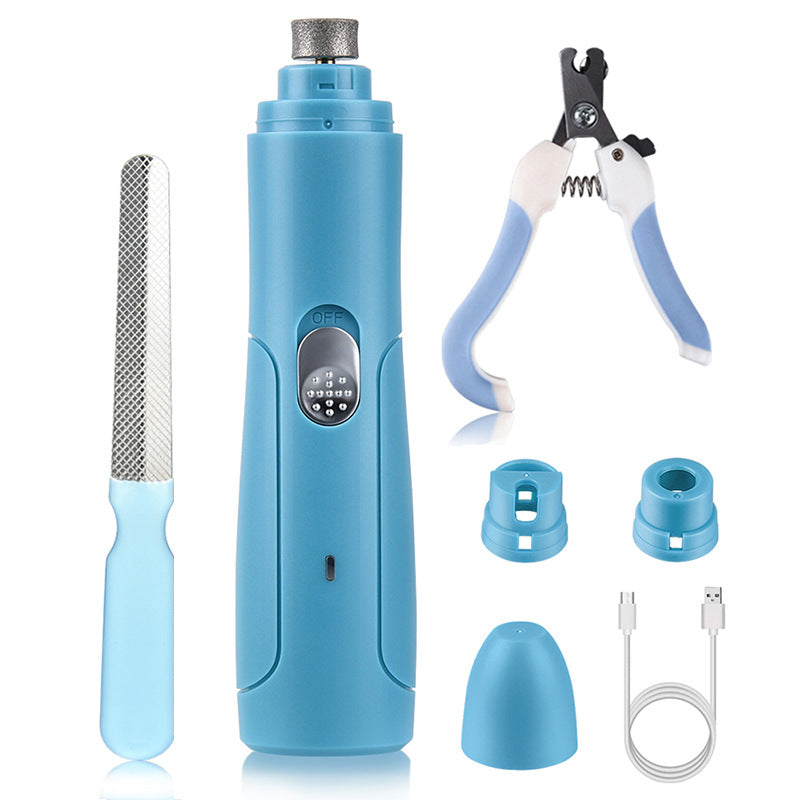 Kit-Coupe-Griffes Electrique 3-en-1 pour Chien et Chat - Rechargeable USB