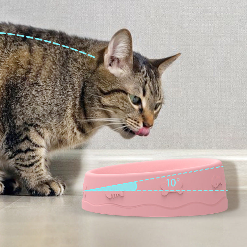 Gamelle Anti-Glouton 2-en-1 en Silicone - Nourriture & Eau pour Chien et Chat