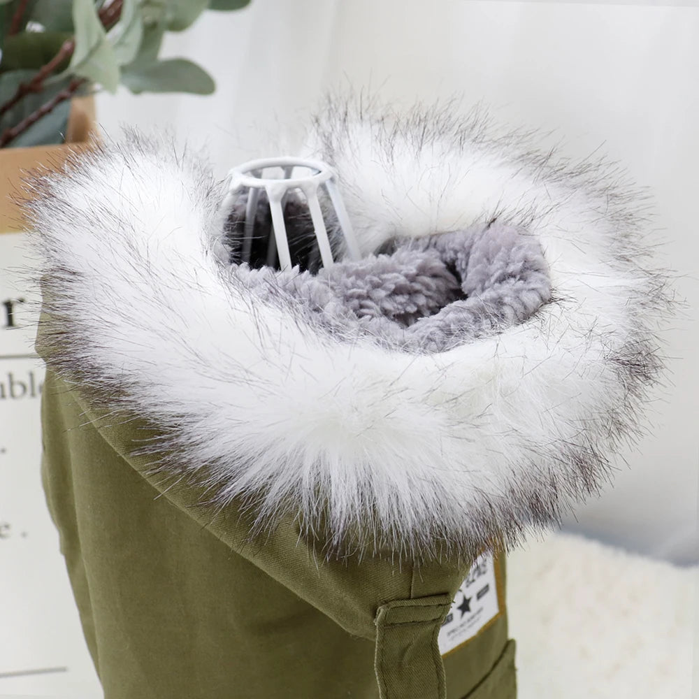 Manteau Chaud pour Petit Chien- Capuche Polaire, Style Parka